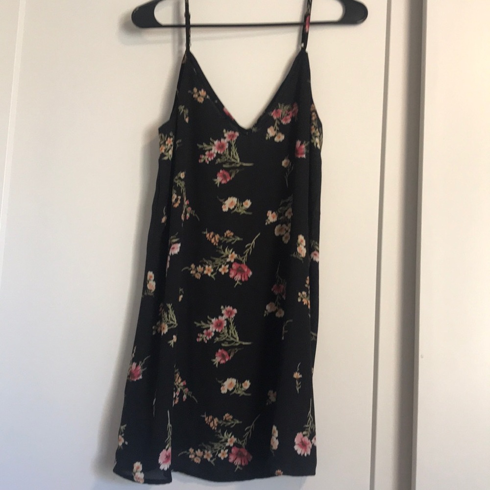Lightweight spaghetti strap floral dress
